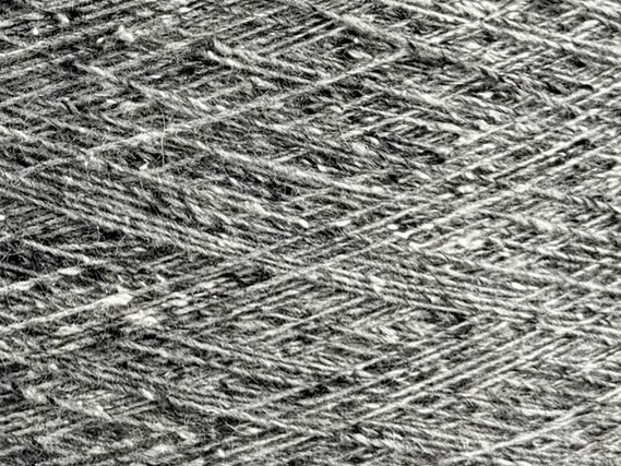 Zimpfer Wolle Selezione Art. Cardiff Tweed Nm 1/10500 – Merino Seide Garn col. Grau